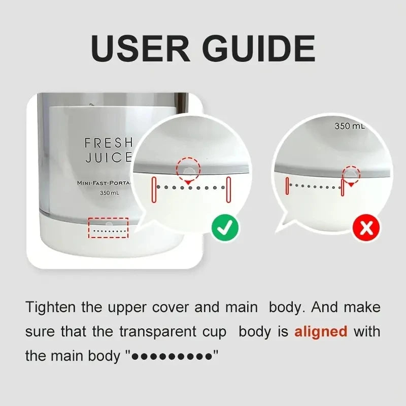 BlendNova Portable Blender 350ml– Fresh Smoothies Anywhere