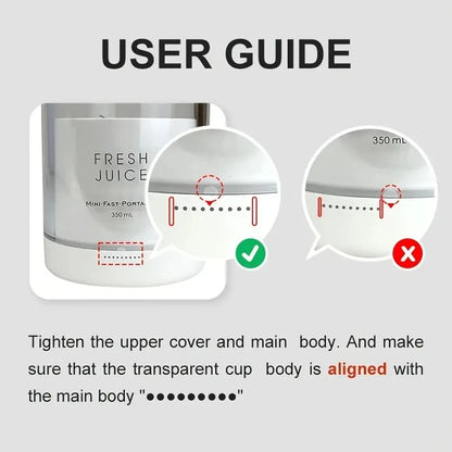 BlendNova Portable Blender 350ml– Fresh Smoothies Anywhere